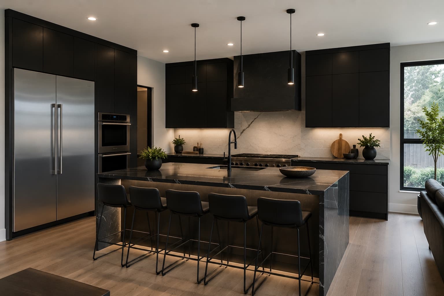 Modern kitchen cabinet refinish — Simpsonville